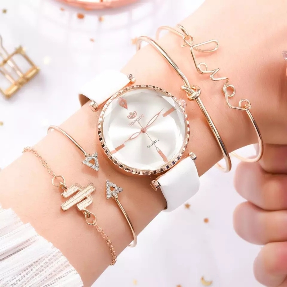 5pcs Set Top Style Fashion Women's Luxury Leather - Picture 2 of 2